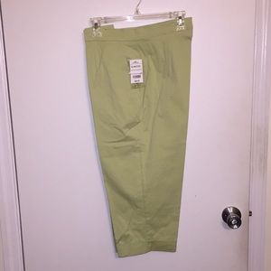 Green Cotton Pants